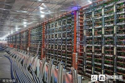 A modern mining farm utilizing advanced technologies and sustainable practices