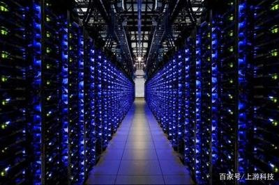Modern mining farm with racks of ASIC miners humming