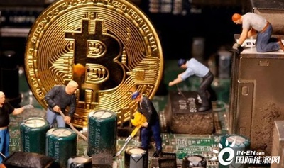 A large-scale mining farm powered by renewable energy, showcasing the future of sustainable cryptocurrency mining.