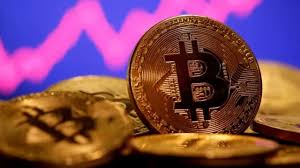 A vibrant illustration of Bitcoin mining in action, showcasing the power of pooled resources for enhanced profitability